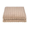 Duschtuch Hoch/Tief, 2er Set, beige