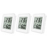 Thermo-Hygrometer, 3er Set, weiß