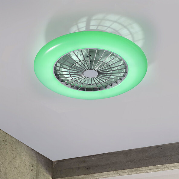LED-Deckenleuchte Patrick mit Ventilatorfunktion