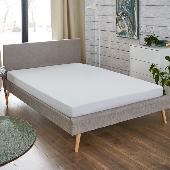 Feinbiber-Spannbetttuch 140-150 x 200 cm, weiß