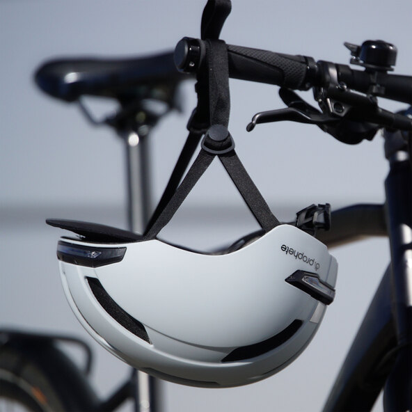 Fahrradhelm ECO Urban, grau, 58-61 cm