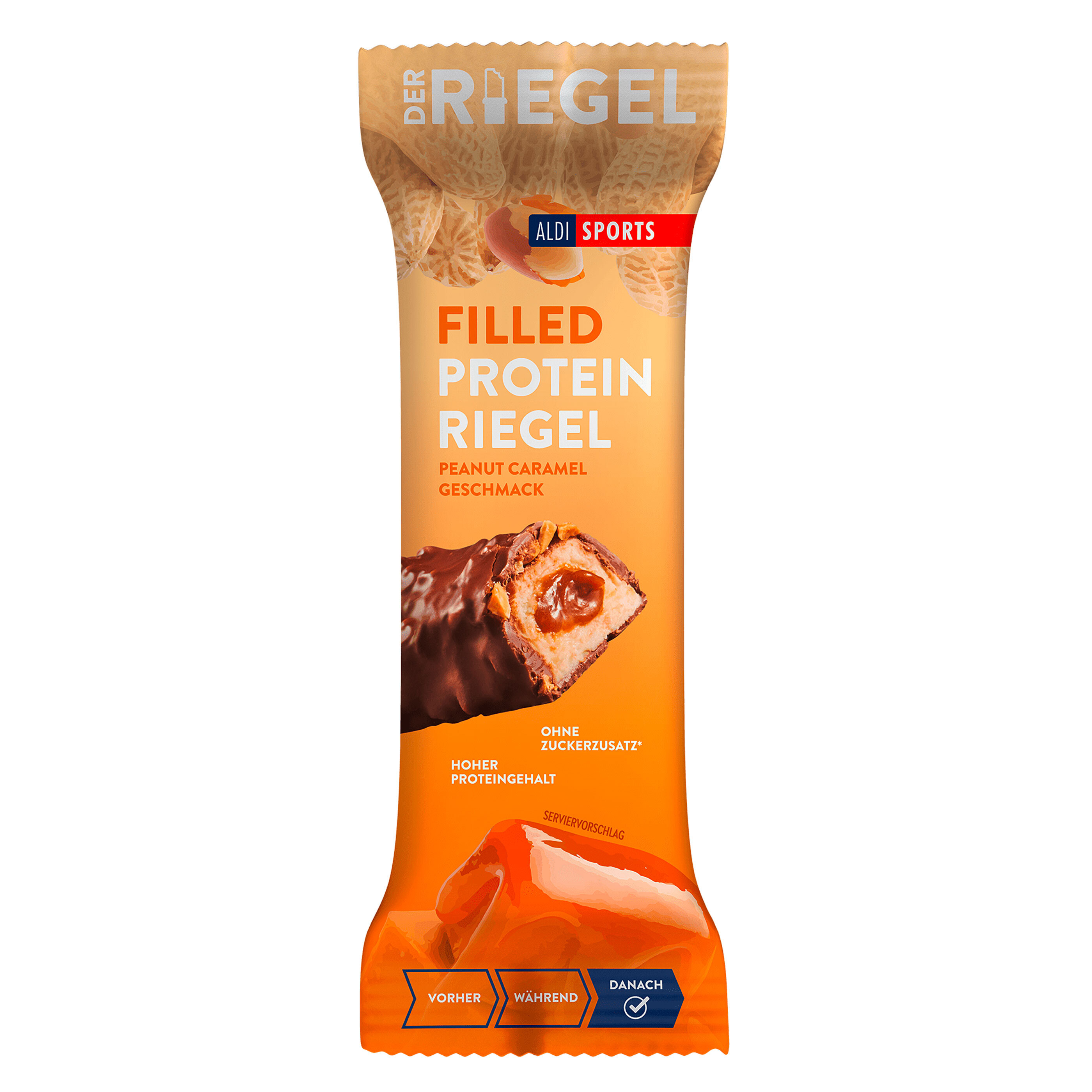Filled ProteinRiegel, 6erSet (6 x 45g = 270g) ALDI
