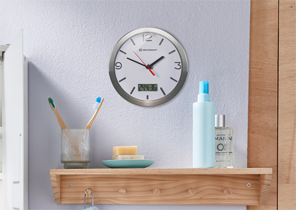 Thermo-/Hygro-Baduhr MyTime weiß Thermo-/Hygro-Baduhr MyTime weiß