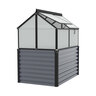 Hochfrühbeet Gaia Jumbo, Polycarbonat 4 mm, granit/schwarz