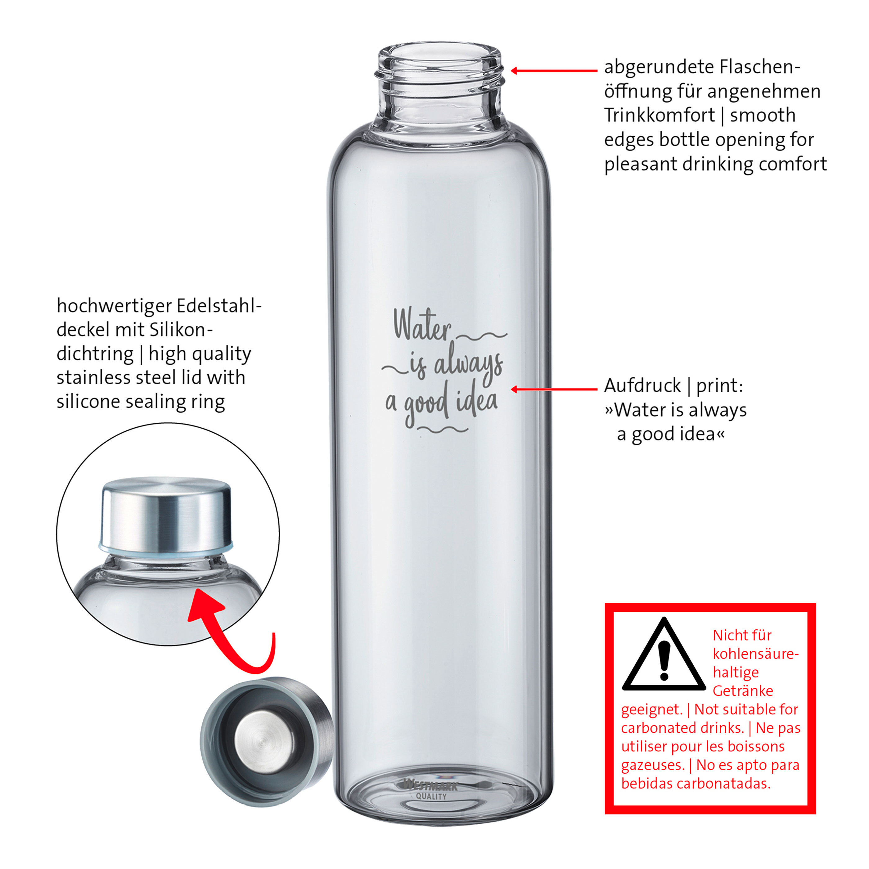 WESTMARK TrinkflaschenSet, 0,55 l und 1 l ALDI