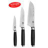 Damastmesser-Set, 3-tlg.