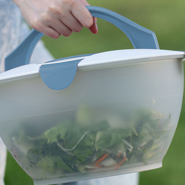 Salatbutler, blau