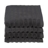 Handtuch Hoch/Tief, 2 x 2er Set, anthrazit
