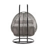 Polyrattan-Hängesessel Twin, grau