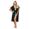 Damen Badebekleidung Kaftan, black, S/M