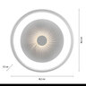 LED-Deckenleuchte KUNEO, Ø 45 cm, weiß
