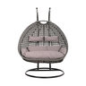 Polyrattan-Hängesessel Twin, grau