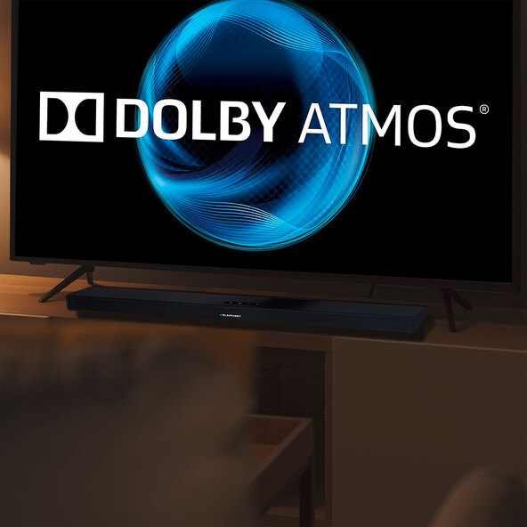 Dolby Atmos Soundbar mit kabellosem Subwoofer
