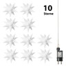 10er LED-Sternenlichterkette, weiß 