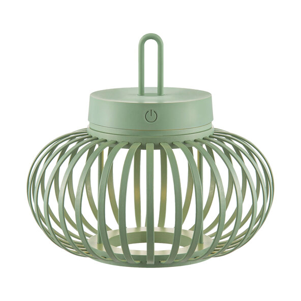 LED-Akku-Tisch- und Bodenleuchte Korga, grün, ⌀ 25 cm