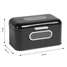 Retro-Brotkasten small, schwarz