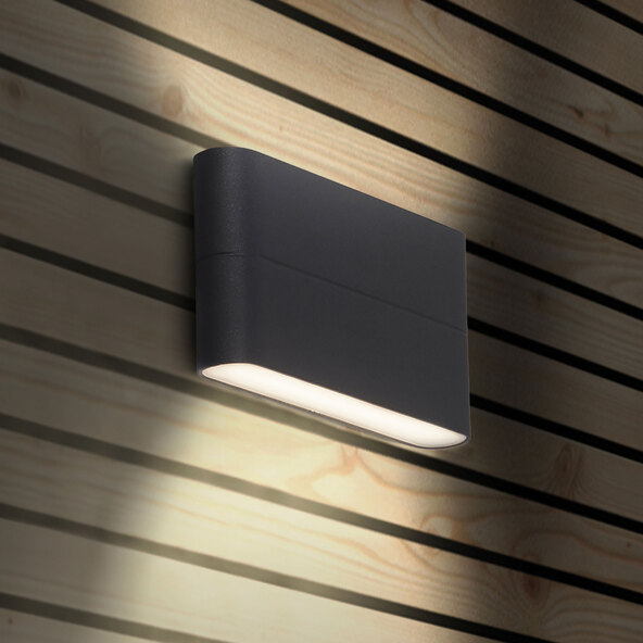 LED-Außenwandleuchte Telesto, 2-flammig
