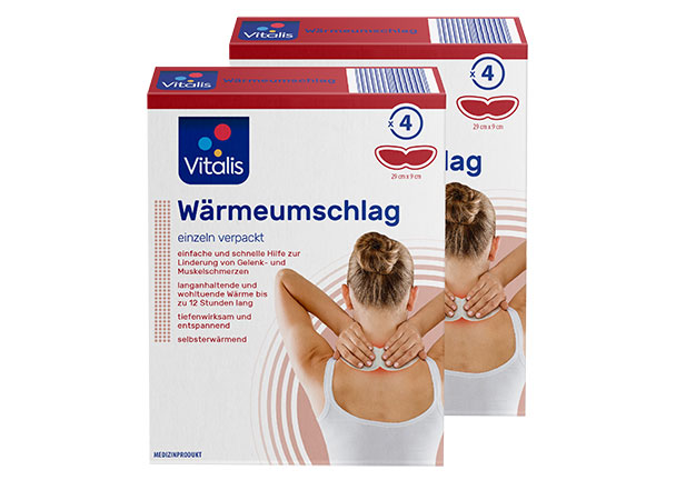 Wärmeumschlag, 4 Stück, 2er Set