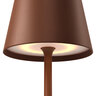 LED-Akku-Tischlampe Dinner Light classic, braun
