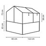 Hochfrühbeet Gaia Jumbo HKP4mm, granit/schwarz