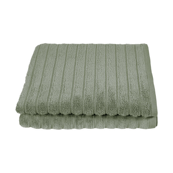 Duschtuch Hoch/Tief, 2er Set, grün