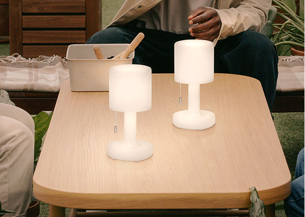 LED-Akku-Tischleuchte Termoli, 2er Set