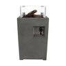 Gaskamin Compact Square, grau