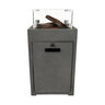 Gaskamin Compact Square, grau