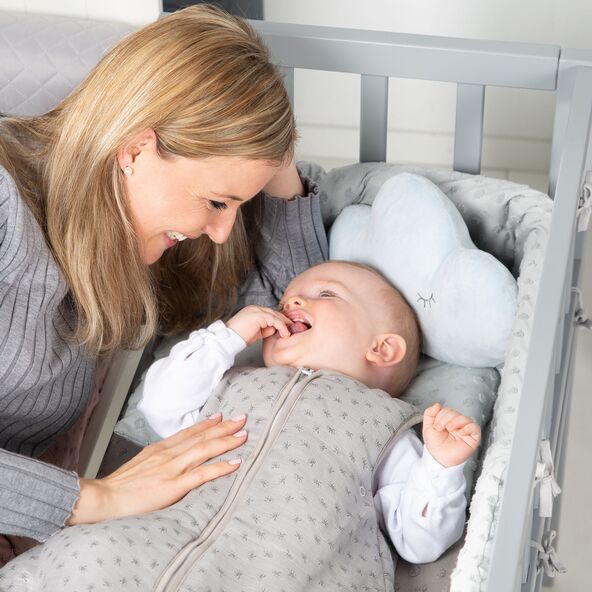 Nestchen für Babybetten, grau