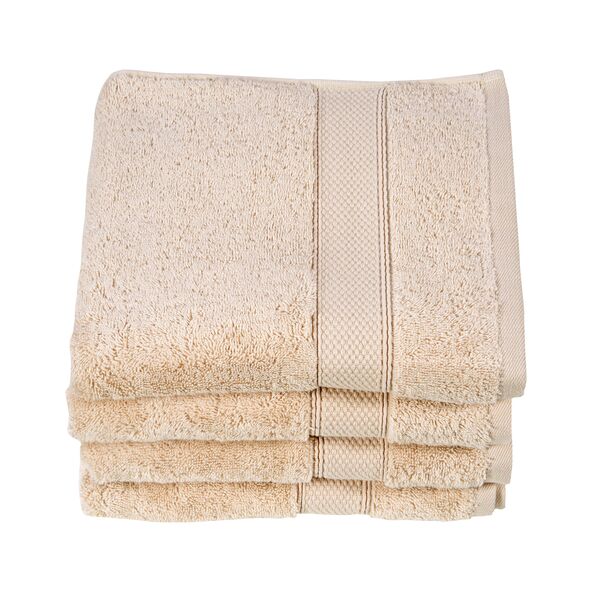 Frottier-Serie Hotel Handtuch, 4er Set, beige