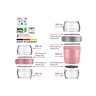 Lunchpot-/ Pocketbox-Set, rosa