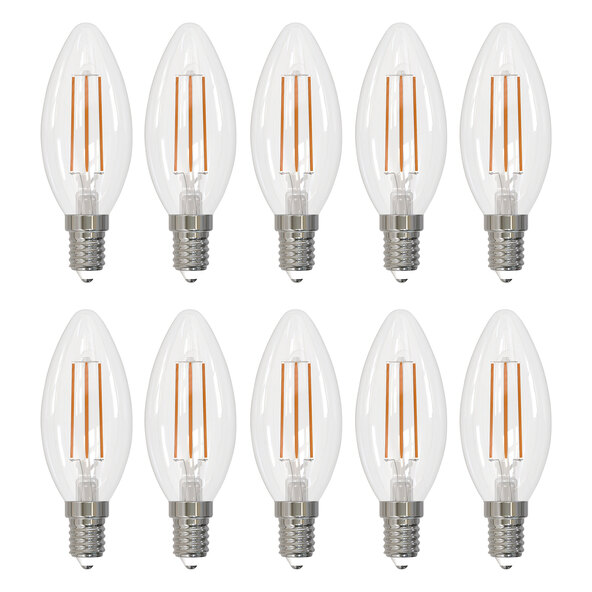 LED-Retro-Leuchtmittel Kerze E14 4,9 W 470 lm, 10er-Set