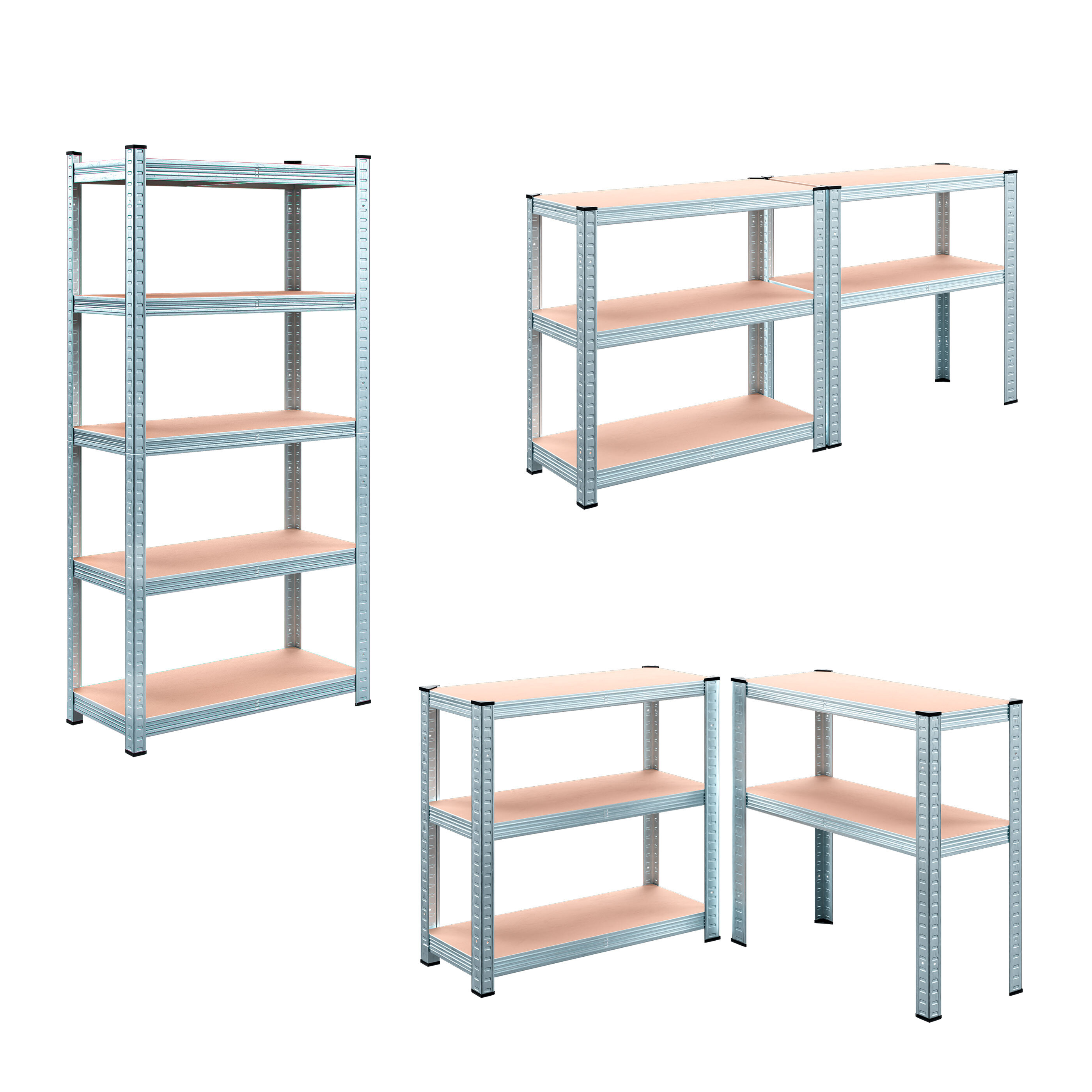 Monzana Schwerlastregal 800 kg, 2er Set ALDI