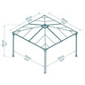 Pavillon Palermo, 360 x 360 cm