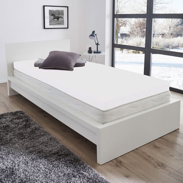 Supersoft Spannbetttuch für Topper, 140-160 x 200-220 cm, weiß