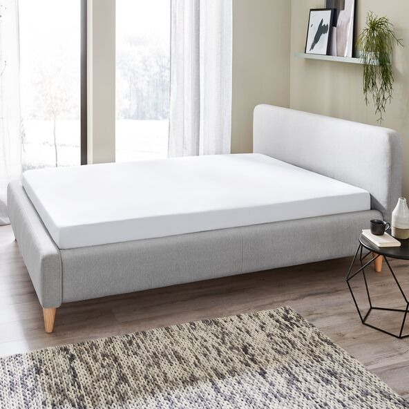 Feinbiber-Spannbetttuch, 90-100 x 200 cm, weiß