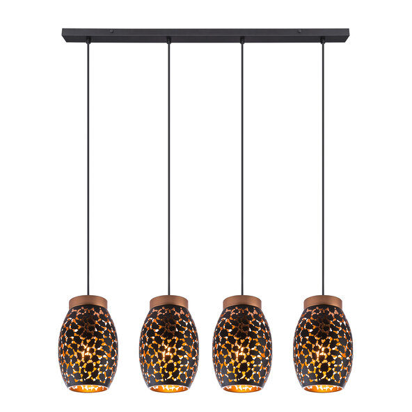 Metall-Pendelleuchte, gold