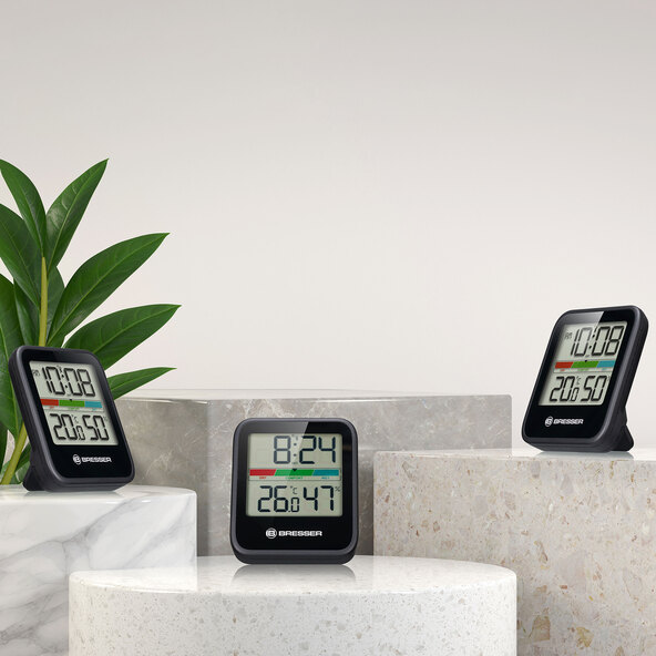  Thermo-/Hygrometer DCF Climate Monitor, 3er Set