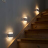 LED-Treppenlicht, 3er Set, eckig