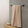 Duschtuch Hoch/Tief, 2er Set, beige