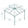 Pavillon Palermo, 295 x 295 cm