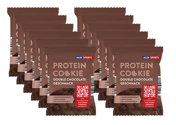 Protein Cookie Double Chocolate, 12er Set (12 x 80 g = 960 g)