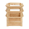 Lärchenholz-Hochbeet Premium L Natur, 66 x 66 x 73 cm