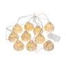 Lichterkette Rattan, Schirm