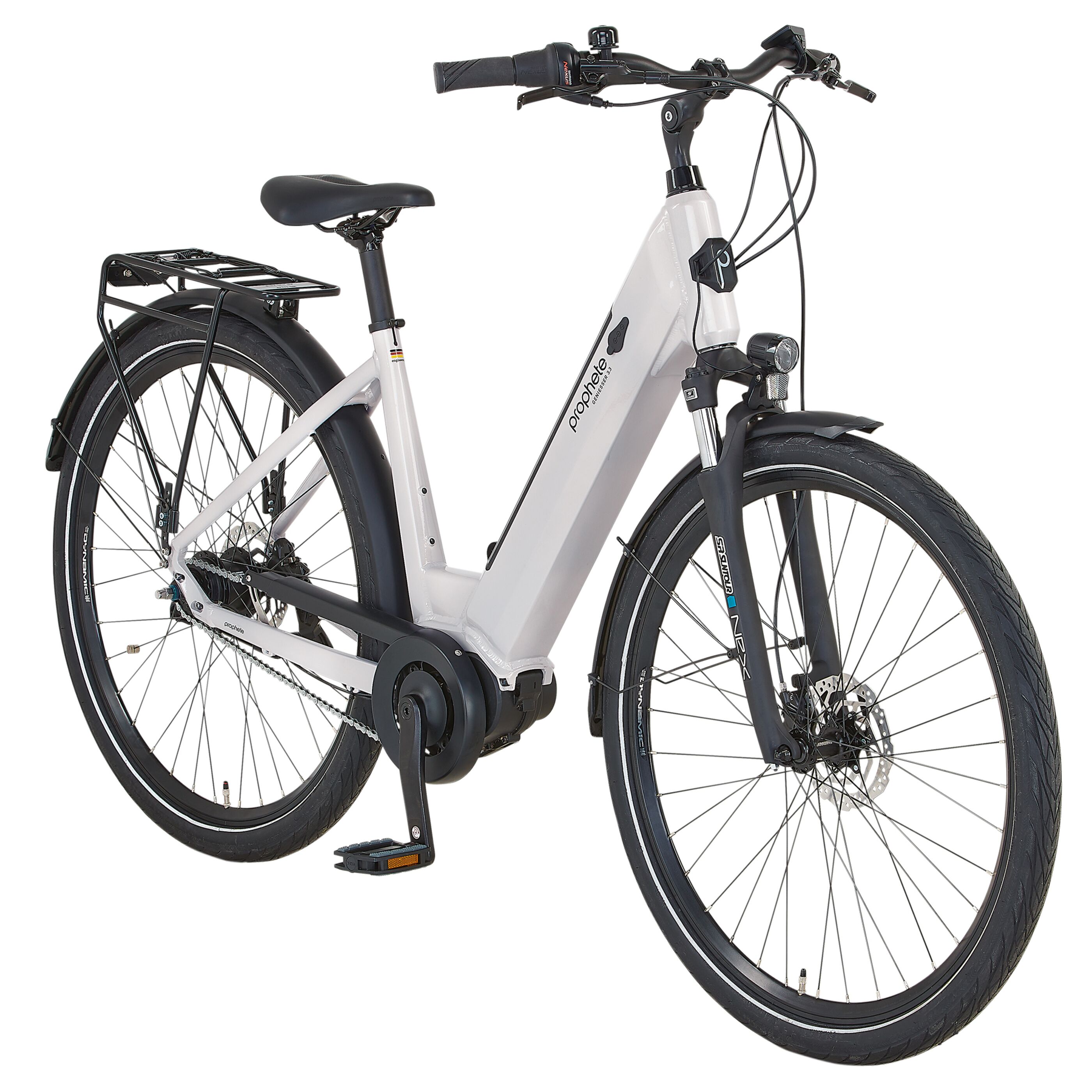 Prophete Alu City E Bike Mittelmotor 28" Alu-City E-Bike Geniesser 3.3 Light Lila von PROPHETE