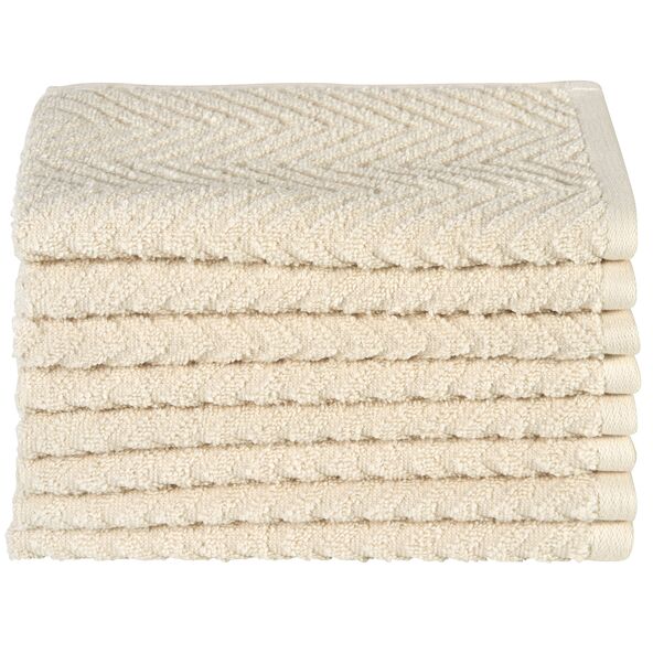 Gästehandtuch Supersoft, 8er Set, weiß