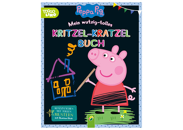 Peppa Pig Mein wutzig-tolles Kritzel-Kratzel-Buch