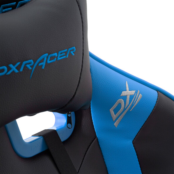 Gaming-Stuhl Chefsessel, schwarz-blau