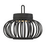 LED-Akku-Tisch- und Bodenleuchte Korga, schwarz, ⌀ 25 cm