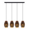 Metall-Pendelleuchte, gold